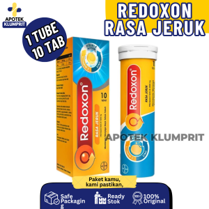 Redoxon Rasa Jeruk 10 Tablet Suplemen Effervescent Yang Mengandung Vitamin C 1000 Mg Vitamin D 400 Iu Dan Zinc 10 Mg Untuk Membantu Menjaga Daya Tahan Tubuh