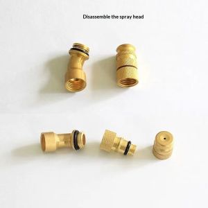 Vòi phun sương mù áp suất cao có thể điều chỉnh cho máy phun nông nghiệp góc 45 độ kiểm soát dịch hại tầm xa xây dựng bằng nhôm và đồng thau