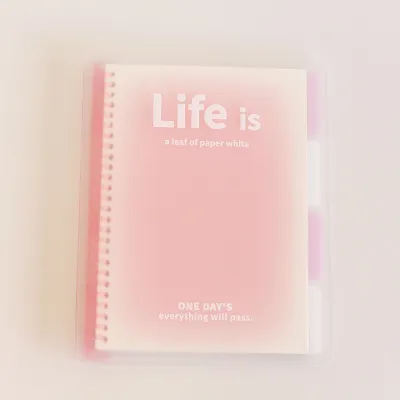 Buku Binder A5 B5 / Notebook Aesthetic Korea Besar / Buku Jurnal / Buku Catatan Lucu / Sampul Buku Aesthetic / Loose Leaf Notebook Notepad / Buku Tulis Sekolah / Alat Tulis Stationery Siswa University