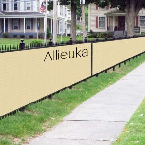 Allieuka Anti-UV Sunshade Net Balcony Privacy Fence Mesh Thickened Sun Prevention Brown Beige Garden Fence