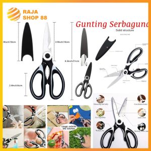 Gunting Dapur Serbaguna Gunting Tajam Pemotong Sayur Buah Daging Pembuka Tutup Botol