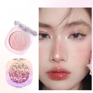 💥 Hot Sale💥 Pink Blush Long-lasting Blush Velvet Melting Skin Pearl Gradient Soft and Waxy Gentle Nude Makeup Translucent White and Red Brighten Up