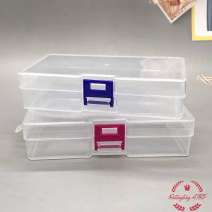 PP pink/blue Transparent plastic inner empty go-card box packaging accessories 14.4*8.4*3.4cm