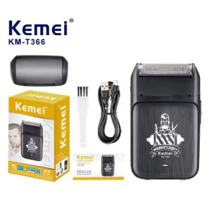 KEMEI Km-t366 Small Size High Quality Electric Beard Shaver Bronze Type C Mens Razor for Barber Shop Shaving Equipment Machine