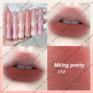 KOBELEEN Small Paintball Lip Glaze Velvet Matte Lip Mud Longlasting Waterproof Non-stick Cup Lipstick