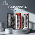 AKKO & MONSGEEK M1 CNC Aluminum Case Hot Swap RGB Gasket Mechanical Keyboard Kit Gasket Customized. 