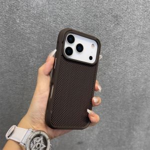 Magnetic Carbon Fiber Texture Magnets Bumper Case for iPhone 17 16 Pro Max Shell Anti-fall Frosted Wireless Charging Armor Cover