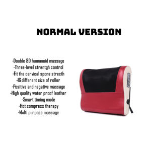 KONKO 16Roller Cervical Massage Pillow Massage Cushion Neck Massager Shoulder Back Waist Body Massager bantal urut leher badan