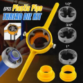 KOVEX 6 PCS Tap And Die Set Pipe Threader Kit With 1/2", 3/4" And 1" Dies, Wrench, Smooth Surface Water Die Pipe COD. 