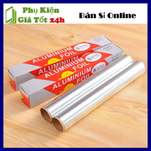Cuộn Giấy Bạc (size 30cm x 5m) Nướng Thức Ăn Màng Nhôm Nướng Thịt Bảo Quản Thực Phẩm Nướng Cá BBQ - Giấy Bạc Nướng Lót Nồi Chiên Không Dầu Chịu Nhiệt Cao