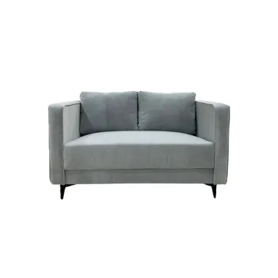 Living Mall Sendan Sofa Modern Minimalist Fabric Comfort 2-Seater 3-Seater Sofa in Light Grey Color.