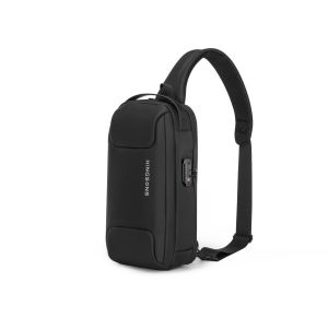 Kingsons anti-theft Sling Bag Outdoor Travel Men USB Crossbody Chest Bag With TSA lock