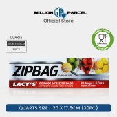 Lacys ZIPBAG | Storage & Freezer Bag | Zip Bag for food | Small Zipper Bag | Food Plastic Bag | Reusable bag | Sealable bag | Storage bag