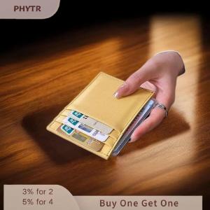 PHYTR HOT Ultra-Thin Leather Coin Purse Versatile Small Card Holder Handcrafted Sheepskin Woven Multi-Card Slot ID Card Holder