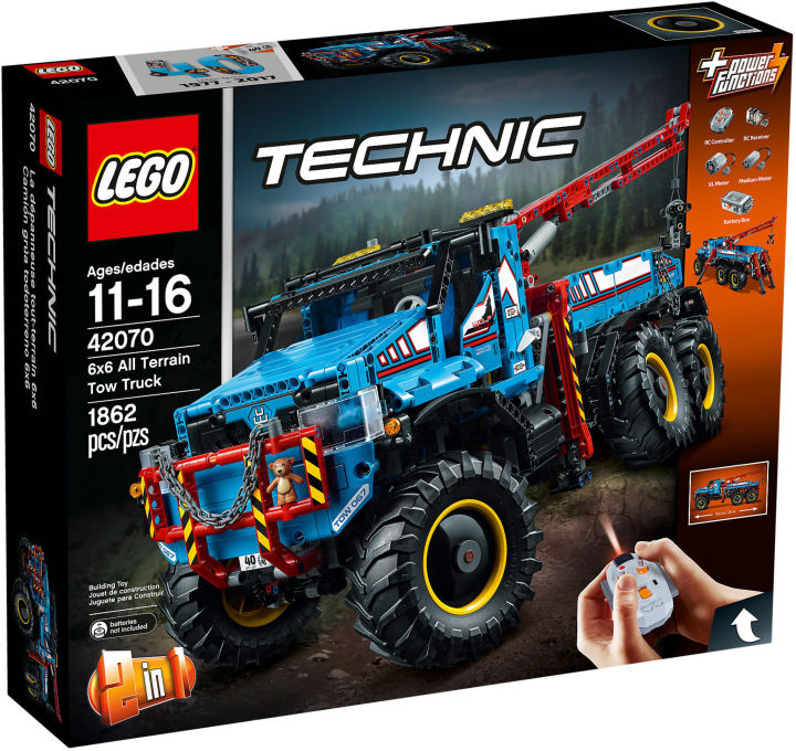 Lego Technic 42070: 6x6 All Terrain Tow Truck Lego Construction