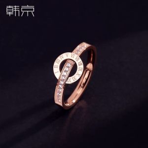 [ Bayar Ditempat ] Cincin Wanita Titanium Anti Karat Wanita Korea / Cincin Gesper Wanita Titanium Rose Gold / Cincin Wanita Titanium Import