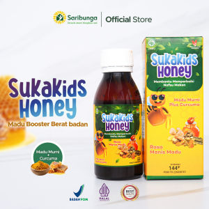 MADU SUKAKIDS HONEY SARIBUNGA - madu anak nafsu makan pintar gemuk - madu anak untuk imun tubuh
