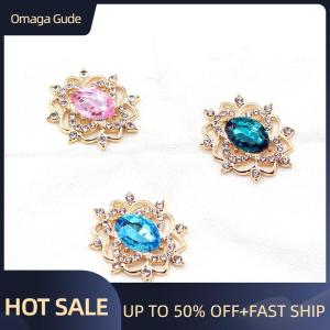 Omaga 27x31MM Oval Water Alloy Flower Plate Jewelry Accessories Diy Wedding Dress Bow Headwear Jewelry Accessories