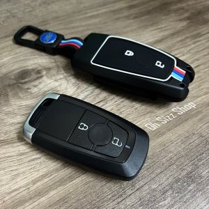 เคสโลหะดำด้าน รีโมทรถฟอร์ด Ford ์ Next Gen 2022 Everest Ford Raptor Ranger (Alloy Up Grade Luminescence 3D Silicone Push button Guard) รุ่น 2 และ 3 ปุ่ม