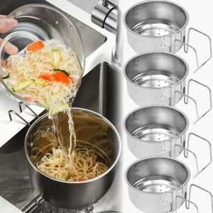 Kitchen Sink Special Drain Basket 410 Stainless Steel Hanging Drain Rack Dry and Wet Separation Food Waste Filter Basket with Hook