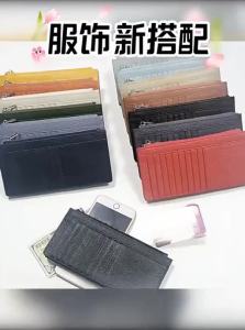 FCMEIFEI    Long Leather Wallet with Multiple Card Slots