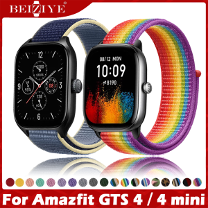 Dành cho dây đeo for Amazfit GTS 4 / GTS 4 mini Dây đeo đồng hồ thông minh nylon Dây đeo đồng hồ thông minh for Amazfit GTS4 / GTS4mini dây đeo nylon Dây đeo bằng vải nylon Dây đeo nylon mềm thoáng khí