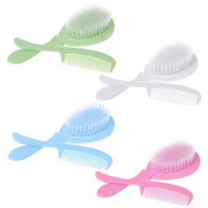 Newborn Baby Hairbrush Soft Baby Comb for Head Scalp Tool Set Mini Portable Hair Brush Infant Comb Baby Care