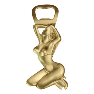 Delicate Brass Lady Form Opener Beer Opener Sophisticated Elegant Gold Beer Opener for Home Gatherings or Gift Giving