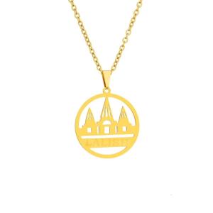 Exquisite Ethnic Yazdi Lalish Temple Pendant Necklace Delicate Collarbone Chain Adornment Neck Accessories Charm