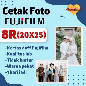 Cetak foto fujifilm Cetak 8R 10R 20x25 kualitas lab Full Print Mesin NORITSU Kualitas Terbaik Ter murah