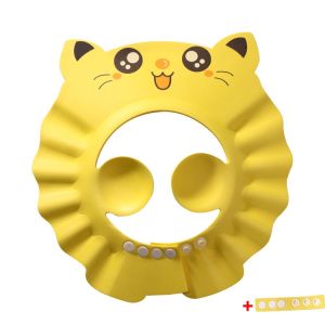 Mũ gội đầu cho bé có chắn nước bảo vệ tai mắt có thể điều chỉnh vòng đầu cho bé từ 0-6 tuổi - Aeneas Shop