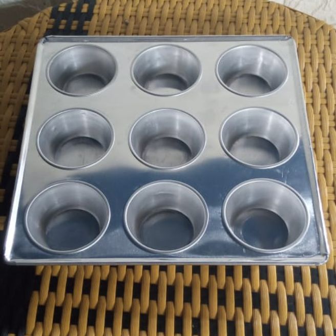cetakan loyang muffin/cetakan kue cup cake bahan aluminium | Lazada Indonesia