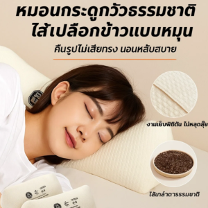 ปลอกหมอนกระดูกสันหลังส่วนคอ ควบแน่นและผ่อนคลาย ระบายอากาศได้ หมอนรองกระดูกสันหลังส่วนคอ