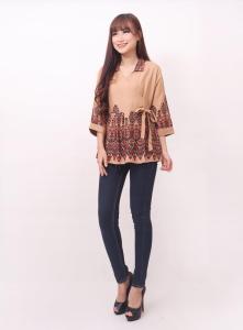 Femme Ols- Blouse Atasan Katun Batik 4077