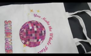 Canvas Tote Bag for Women Cute Tote Bag Music Lovers Singers Merch Present You Make The Whole Place Shi.m.mer Aesthetic Large Capacity Foldable Storage Bags Reusable Casual Grocery Bag