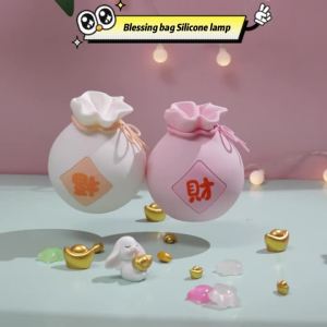 Creative Night Light For Kids Funny PP Silicone Lamp USB Rechargeable Dimmable Sleeping Night Lamp for Childrens Bedroom Decor