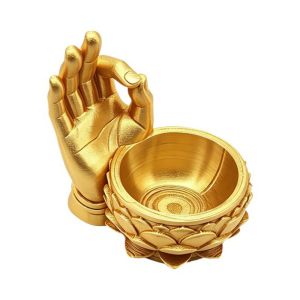 RGFV STORE In 3D Chậu hoa hình hoa sen Được rồi Hand. Sáng tạo Chậu cây Zen Chậu trồng cây Nhẹ Chậu trồng cây mọng nước Trang trí nhà cửa