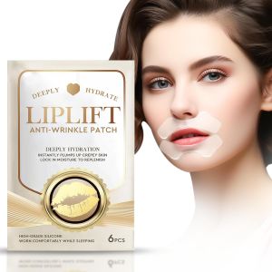 Anti Wrinkle Patches for Lip Overnight Smile Line Patches for Fine Lines & Wrinkles Hydrating Collagen Pad for Around Mouth Area - Smooths Crepey Skin 6 Pcs