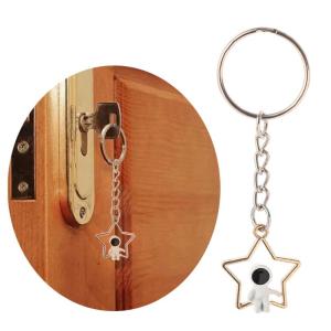 Exquisite Craftsmanship Astronaut KeychaiN Convenient Key Rings Phone Strap Chain Charm Anti-Lost Chain Hangings