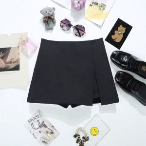 COD high waist elastic small black dress fashion womens clothing Korean version small short skirt anti-light hip skirt 93682026 new product