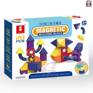 [SG Seller]Multifunctional Magnetic Vehicle Building Blocks 20Pcs 3D Magnetic Tiles Kids DIY Assembly Puzzle Toy