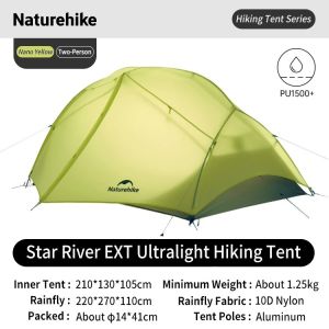 Tenda Naturehike Star River EXT CNK2550WS023 Tenda Camping Ultralight Tenda Gunung Dome Double Layer