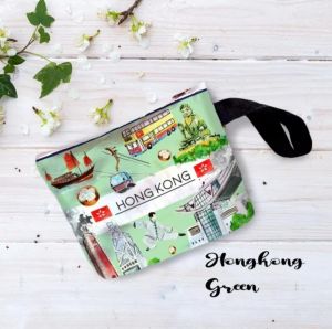 ALVYSTREET | Dompet Pouch Motif Hongkong | Dompet Koin | Souvenir Hongkong | Printing High Quality | Grosir | 4 Motif