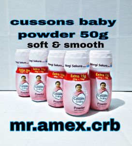cussons baby powder ( pink 50 gram )/soft & smooth