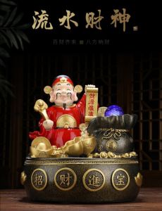 📣Money Money Rotating Ball Fortune Cai Sheng Lucky Cat Decoration/转运球流水生财招财猫/财神爷