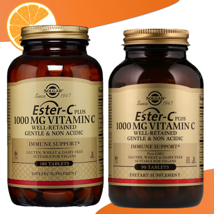 Solgar Ester C 1000mg 90/180 Tablets Non Acidic Vitamin C | Lazada PH