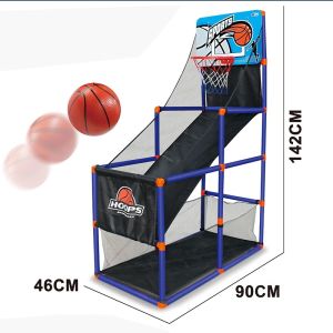 1.4m Liftable Shooting Machine Double PK Competitive Basketball Training Childrens Basketball Frame with Net Bag Shooting Basket