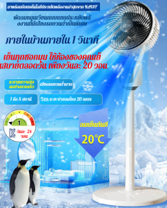 พัดลมอุตสาหกรรม เอาท์พุตรวมความเร็วสูง พัดลมในครัวเรือน ปรับความเร็วลมได้ 3 ระดับ ติดตั้งง่าย