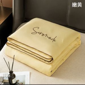 ผ้าห่ม ผ้านวมซาติน ผ้าห่มซาติน 7 ฟุต นุ่ม ลื่น สีไม่ตก (มีทั้งสีพื้นและแบบลาย)