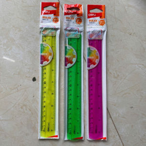 Thước kẻ Deli G002/G014 02 Thước kẻ 20cm/30cm - Hàng chính hãng